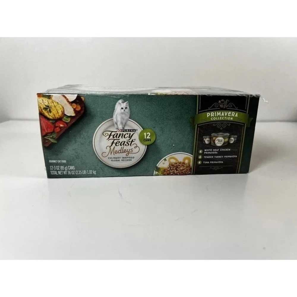 Purina Fancy Feast Wet Cat Food Variety Pack, Medleys Primavera Collection 2...